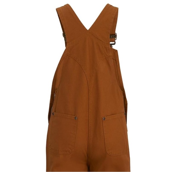 NWT Carhartt Brown CM8603 Loose Fit Canvas Bib Overalls - Picture 3 of 6